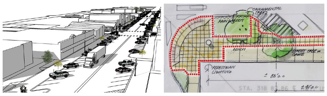 Valentine, Nebraska, proposed streetscape.