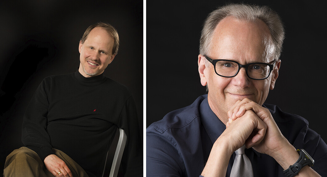 Hans Sturm (left) and Tom Larson will present a faculty recital on Thursday, Nov. 11 in Westbrook Recital Hall Rm. 119.