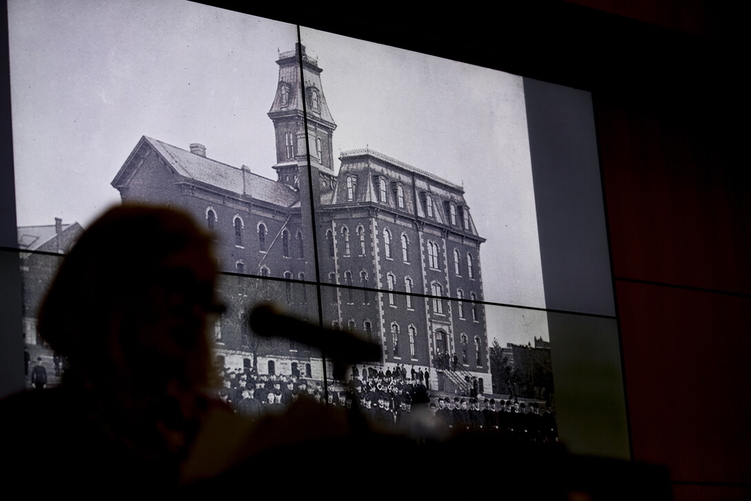 University Hall, the first building on campus, was a focus of the Feb. 12 Nebraska Lecture.
