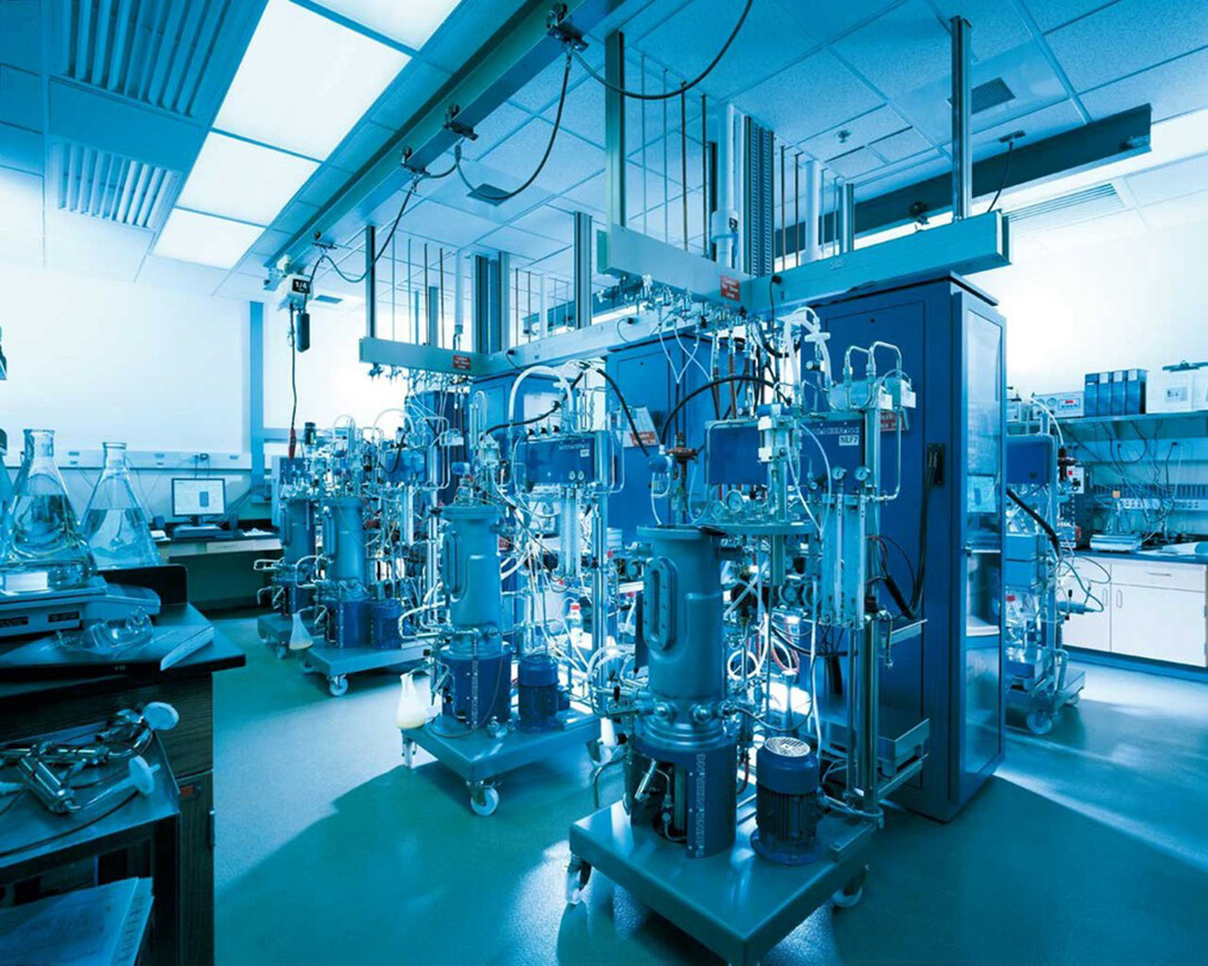 Fermentation development lab in the Biological Process Development Facility