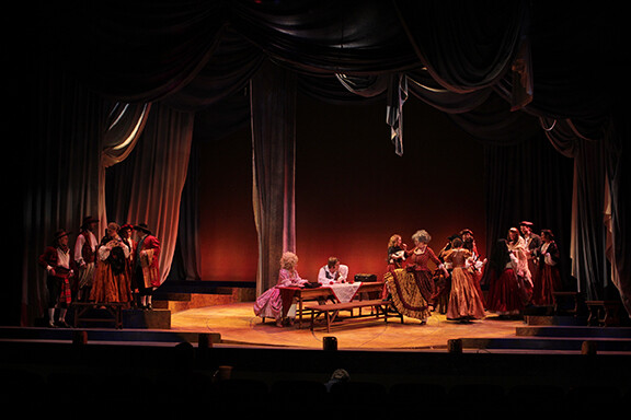 UNL's production of "Candide" took first place in its division in the National Opera Association's Competition.