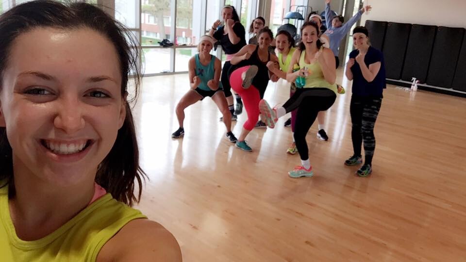 Students enjoy a cardio kickboxing class at UNL's Rec and Wellness Center. Campus Recreation at UNL will offer free fitness classes from Aug. 22-27.