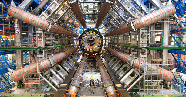 Image from inside the Large Hadron Collider. 