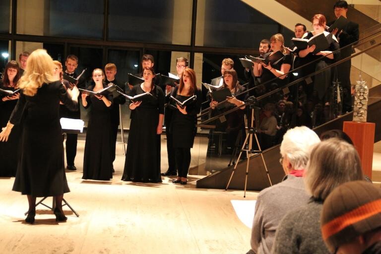 The University Chamber Singers will present “BLESSINGS OF BLUE”, the first concert in their Sheldon Museum of Art 2014-2015 Concert Series, on November 2 at 7:30 p.m. in the Sheldon Great Hall.  The event is free and open to the public.