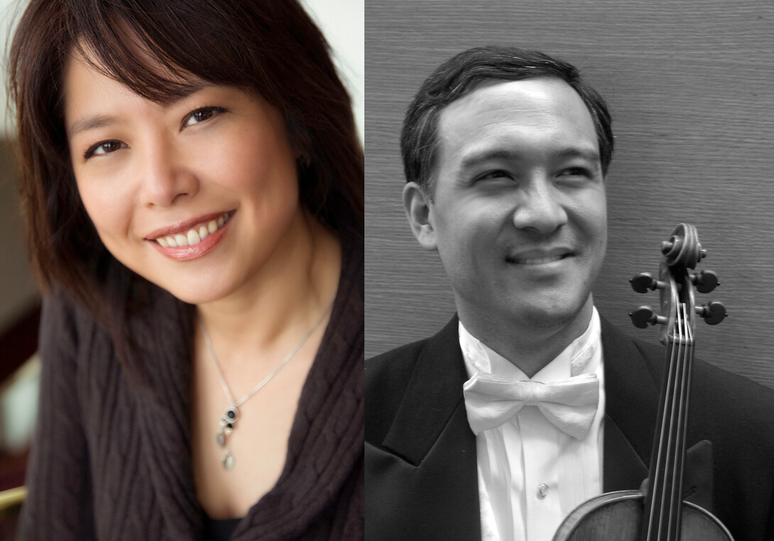 Pianist Ann Chang (left) and Violinist Paul Hsun-Ling Chou.