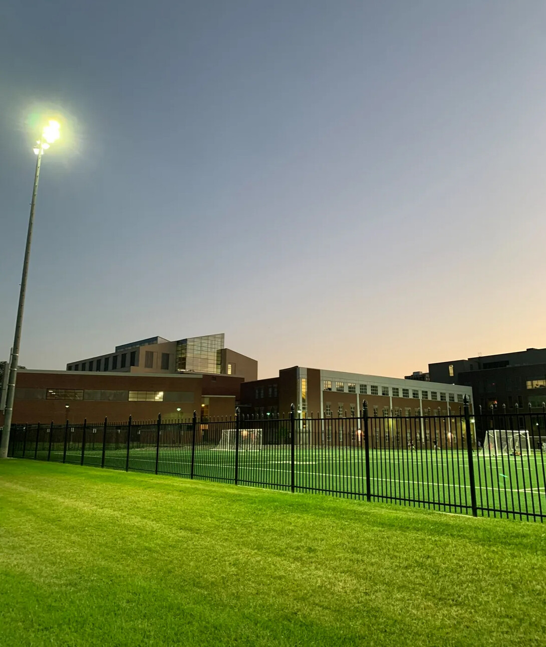 Outdoor campus recreation field.