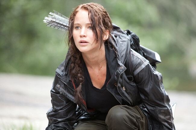 Jennifer Lawrence plays Katniss Everdeen in "The Hunger Games" movies.