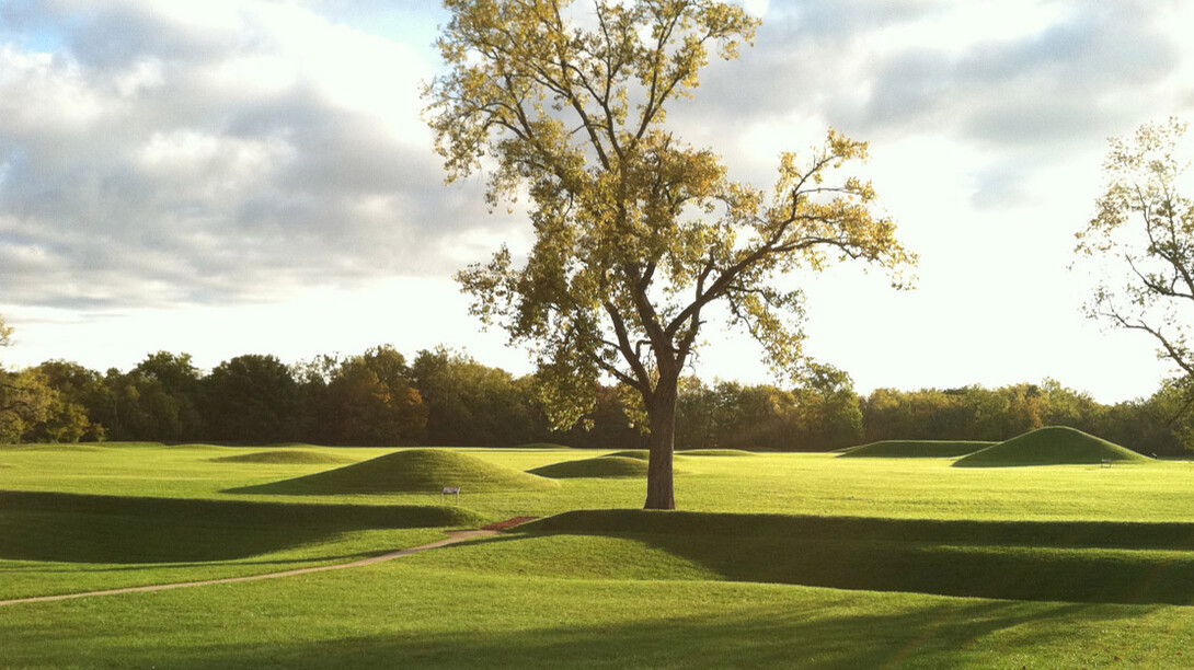 Mound City, part of the Hopewell Culture Natural History Park, where James A. Brown directed excavations.