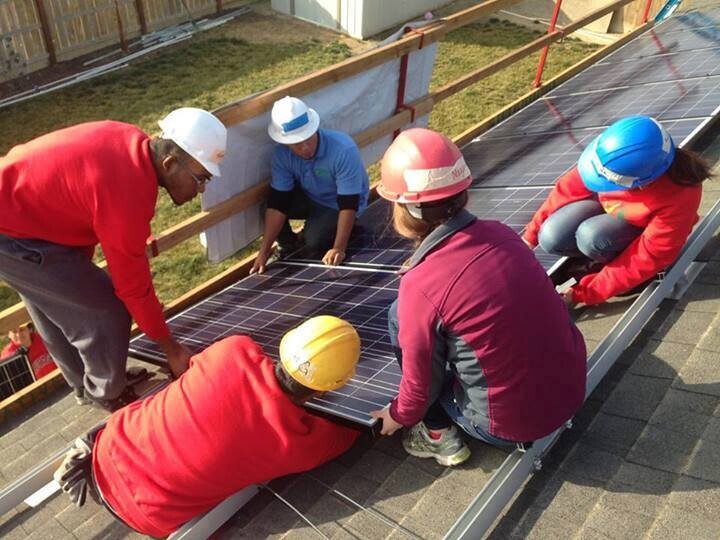 UNL students worked with a non-profit solar installer, GRID Alternatives, to install solar panels on the roofs of low-value homes in the San Joaquin Valley as part of an alternative service break Jan. 1-10.