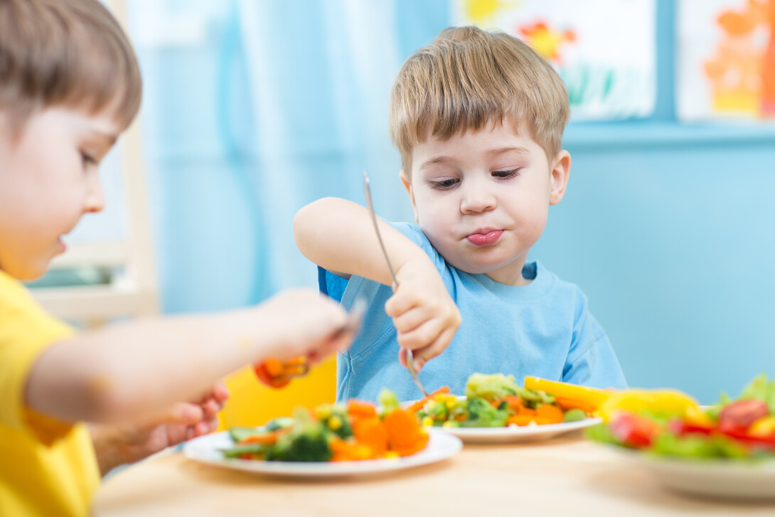 New research shows kids more likely to eat their veggies if they produce and see posters about healthy eating.