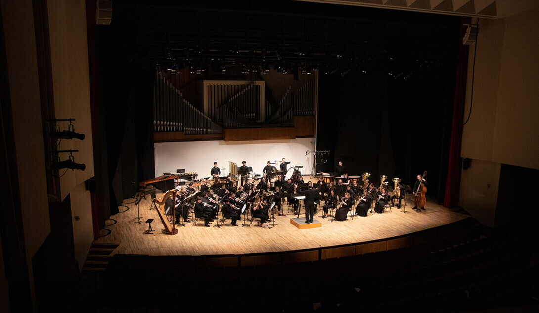 The Symphony Orchestra performs.