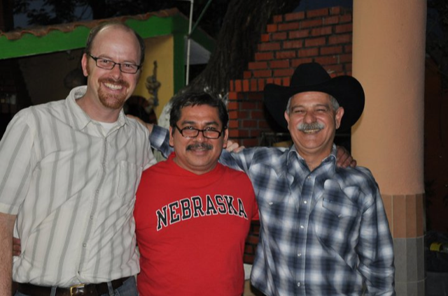 (L-R) Ted Hamann with colleagues Víctor Zúñiga and Juan Sánchez García.