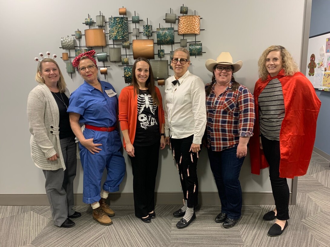 Members of the Office of Institutional Equity and Compliance celebrated the launch of the Combined Campaign with a Halloween costume contest on Oct. 31. Campus units are encouraged to host events and promotions to raise awareness about the giving campaign.